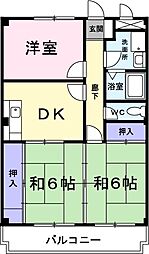 パインコート 3Kの間取図画像