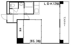 大栄・十二所前レジデンス 1LDKの間取図画像