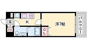 5階 / 1K / 26.65㎡