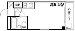 ハッピーコート駅前 ワンルームの間取図画像