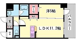 THEMED 1LDKの間取図画像