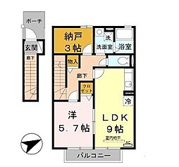 ヴァルト B棟 2階