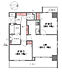 間取り：専有面積55.20m2、２LDK、2026年6月リフォーム済み、北東角部