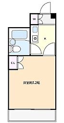 JR中央線 西荻窪駅 徒歩2分の賃貸マンション 9階1Kの間取り