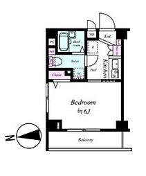 東京メトロ丸ノ内線 南阿佐ケ谷駅 徒歩8分の賃貸マンション 3階1Kの間取り