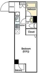 東京メトロ丸ノ内線 荻窪駅 徒歩11分の賃貸マンション 1階1Kの間取り