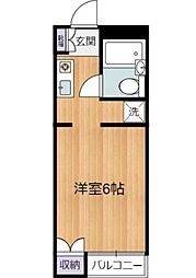 東京メトロ丸ノ内線 新高円寺駅 徒歩7分の賃貸マンション 3階1Kの間取り