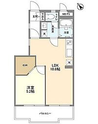 JR中央線 西荻窪駅 徒歩9分の賃貸マンション 1階1LDKの間取り