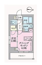 JR総武線 高円寺駅 徒歩7分の賃貸マンション 5階1DKの間取り