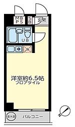 東京メトロ丸ノ内線 荻窪駅 徒歩6分の賃貸マンション 1階ワンルームの間取り