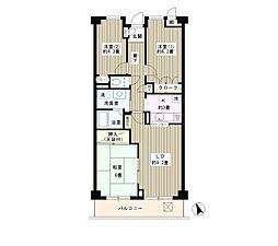 JR中央線 西荻窪駅 徒歩7分の賃貸マンション 3階3LDKの間取り
