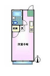 東京メトロ丸ノ内線 荻窪駅 徒歩12分の賃貸アパート 2階1Kの間取り