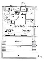 中野区南台2丁目マンション 1LDKの間取図画像