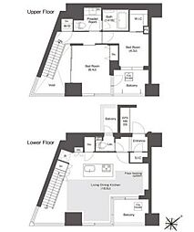 コンフォリア新中野 2LDKの間取図画像