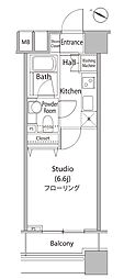 ファーストリアルタワー新宿 1Kの間取図画像