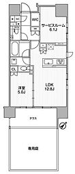 ディームス渋谷本町 1SLDKの間取図画像