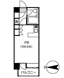 ジョイテル初台 ワンルームの間取図画像