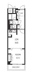 パーク・ノヴァ神宮前 1LDKの間取図画像