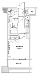 ザ・パークハビオ渋谷クロス 1Kの間取図画像