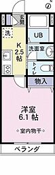 クレセント西新宿 1Kの間取図画像