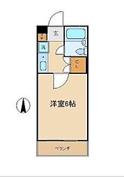 東京メトロ丸ノ内線 南阿佐ケ谷駅 徒歩2分の賃貸アパート 1階1Kの間取り