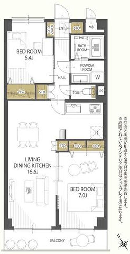 【Floor Plan】3F 2LDK※図面と完成時に相違がある場合は現況優先とします。