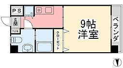 アプトン・パーク21 6階1Kの間取り