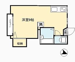 セフィラEDO ワンルームの間取図画像