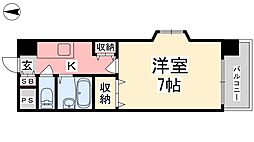 ジョイフル第3小坂 1DKの間取図画像