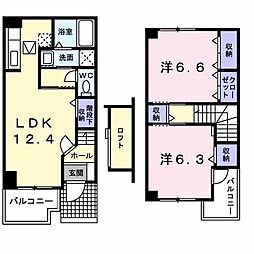 フロムガーデン2 2LDKの間取図画像