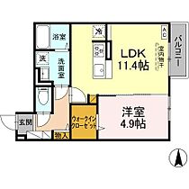 LAYOVER  ｜ 愛媛県東温市南方（賃貸アパート1LDK・2階・42.04㎡） その2