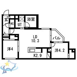間取図画像 2LDK