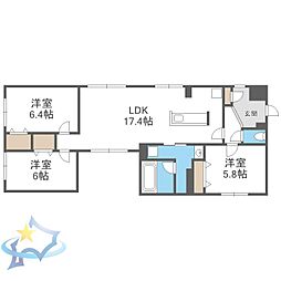 間取図画像 3LDK