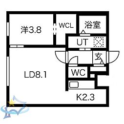 間取図画像 1LDK