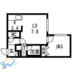 札幌市営東西線 二十四軒駅 徒歩6分 2階/-