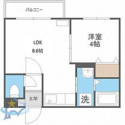 札幌市営東西線 琴似駅 徒歩5分 4階/-