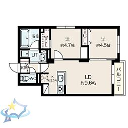 間取図画像 2LDK