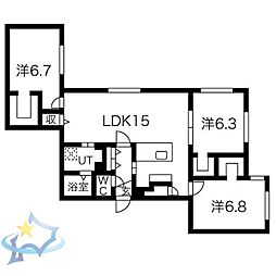 札幌市営東西線 西28丁目駅 徒歩8分 3階/-