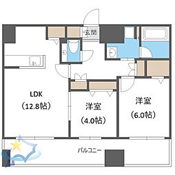 MJsquare KOTONI 2LDKの間取図画像