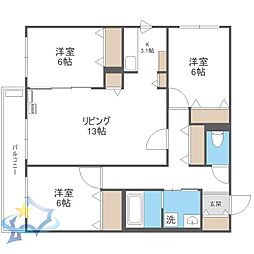 札幌市営東西線 菊水駅 徒歩7分 3階/-