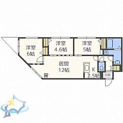 札幌市営東西線 宮の沢駅 徒歩8分 4階/-