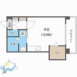 中央吉井ビル ワンルームの間取図画像