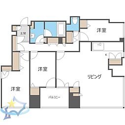 シティタワー札幌大通 3LDKの間取図画像