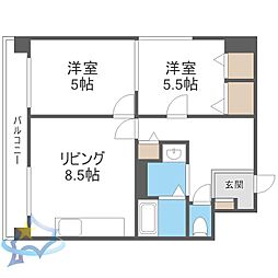 札幌市電2系統 東屯田通駅 徒歩4分 6階/-