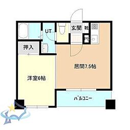 メゾンド琴似 1DKの間取図画像