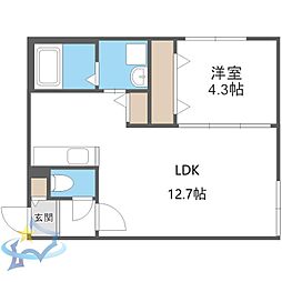 札幌市電2系統 西線11条駅 徒歩2分 4階/-