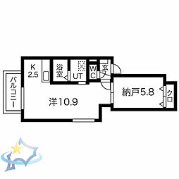 プライム2・1 1LDKの間取図画像