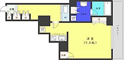 PRIMEURBAN札幌リバーフロント ワンルームの間取図画像