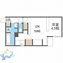 ZweitLogik 1LDKの間取図画像