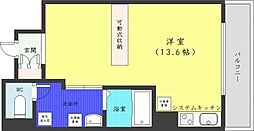 UURコート札幌南3条プレミアタワー ワンルームの間取図画像